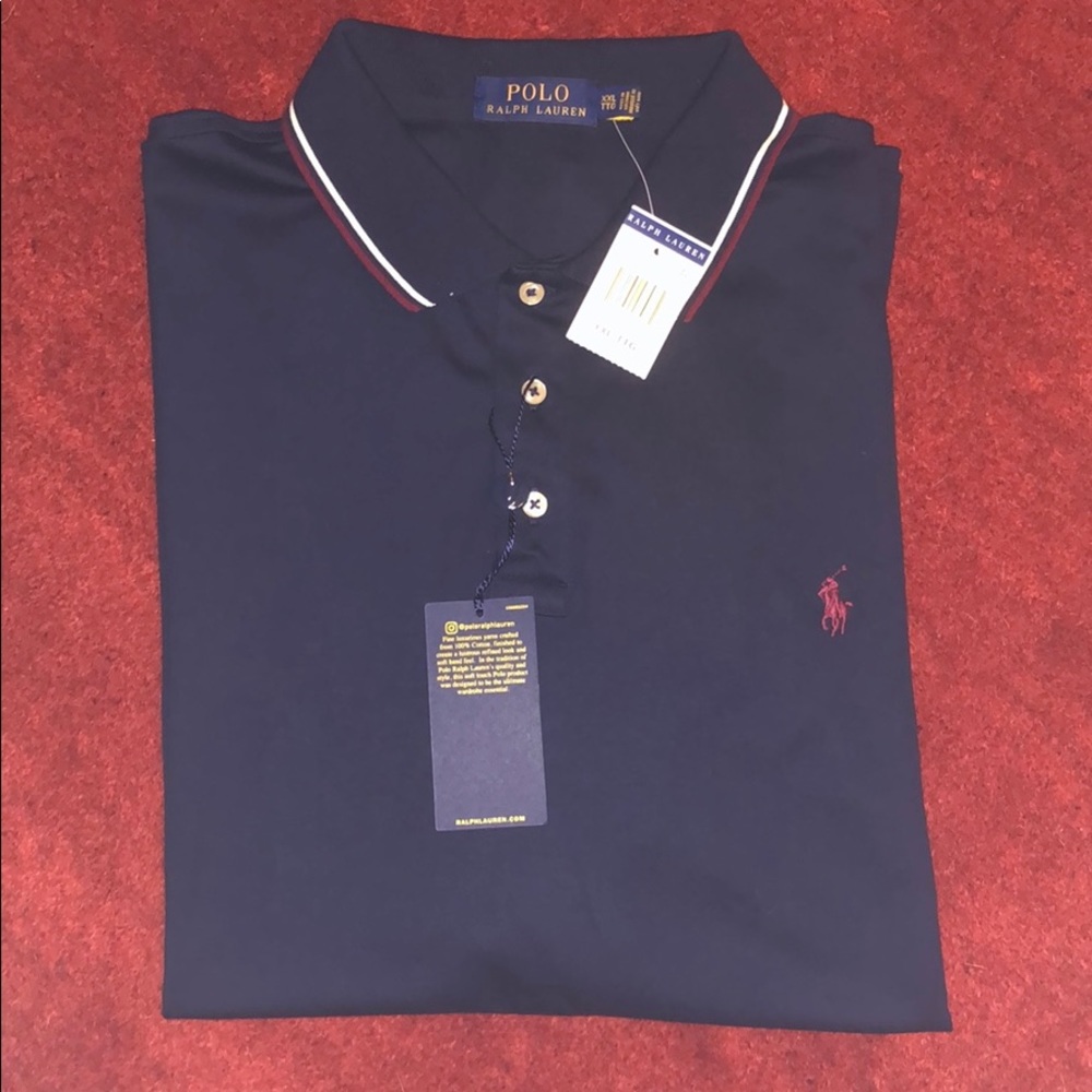 NWT Polo Ralph Lauren XXL Short Sleeve Navy Polo